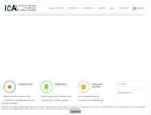 Tablet Screenshot of ica-grupo.com